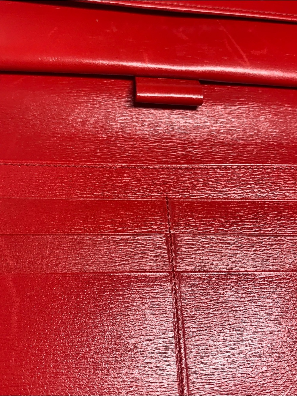 Louis Vuitton Red Textured Epi Leather Long Wallet - Picture 7 of 17
